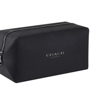 Coach Black Toiletry Bag with Sleek Design